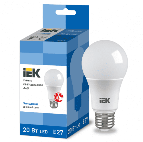 Купить Лампа IEK Eco A60 20W Е27 6500К светодиодная по низкой цене