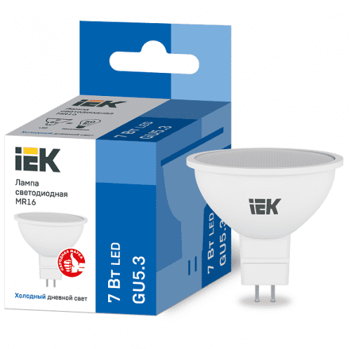 Купить Лампа IEK Eco MR16 7W GU5.3 6500К светодиодная по низкой цене