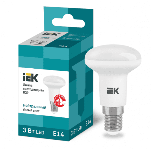 Купить Лампа IEK Eco R39 3 Вт E14 4000К светодиодная по низкой цене