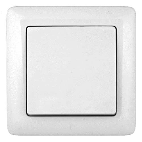 Купить Выключатель Schneider Electric Хит VS16-133-B одноклавишный белый по низкой цене