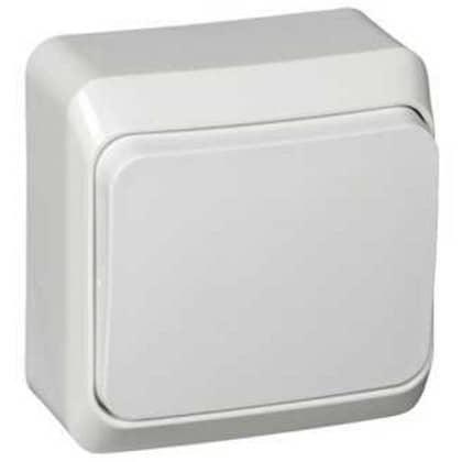 Купить Переключатель Schneider Electric Этюд BA10-004B одноклавишный белый по низкой цене