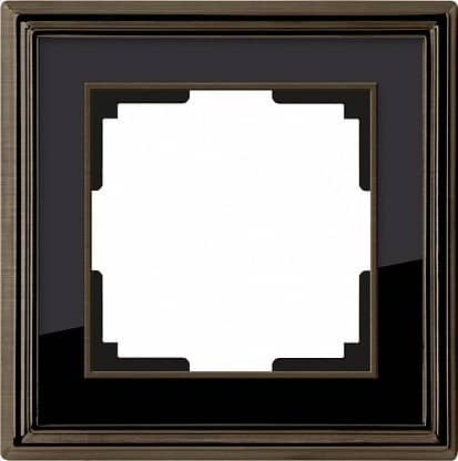 Купить Рамка Werkel Palacio WL17-Frame-01 бронза/черный одноместная по низкой цене