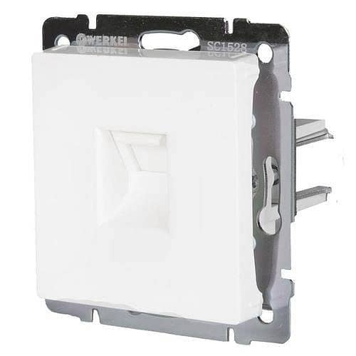Купить Розетка Werkel Ethernet WL01-RJ-45 компьютерная белый по низкой цене