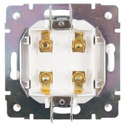 Купить Розетка Werkel WL09-AUDIOx4 акустическая cеребряный рифленый по низкой цене