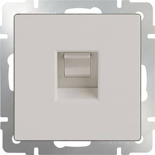 Купить Розетка Werkel WL03-RJ-11-ivory телефонная Слоновая кость по низкой цене