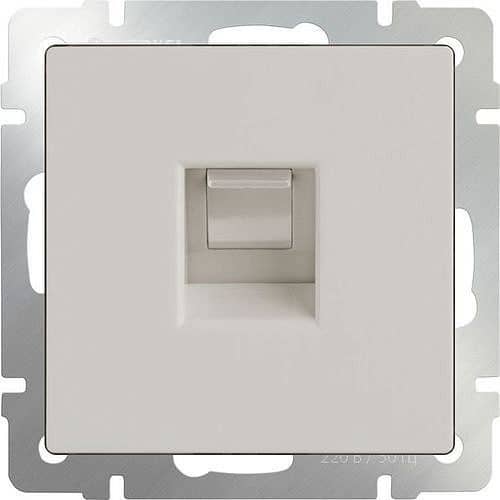 Купить Розетка Werkel Ethernet WL03-RJ-45-ivory компьютерная Слоновая кость по низкой цене