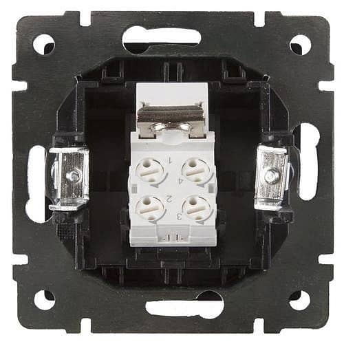 Купить Розетка Werkel WL08-RJ-11 телефонная черный матовый по низкой цене