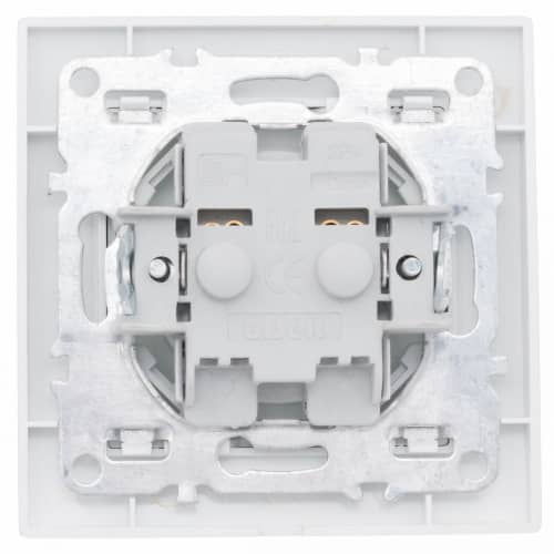 Купить Розетка EKF Минск ERR16-028-100 одноместная с заземлением и защитными шторками белая по низкой цене