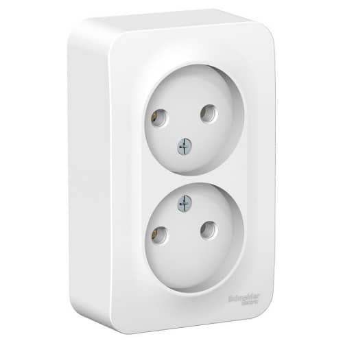 Купить Розетка Schneider Electric Blanca BLNRA000201 двухместная без заземления белая по низкой цене