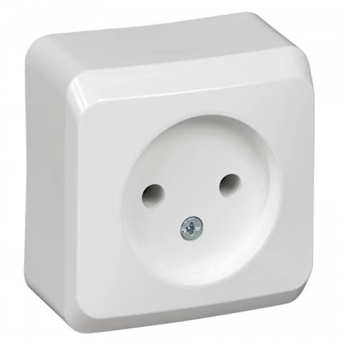 Купить Розетка Schneider Electric Этюд PA16-001B одноместная белая по низкой цене