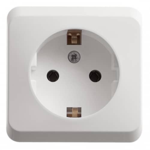 Купить Розетка Schneider Electric Этюд PA16-003B одноместная белая по низкой цене