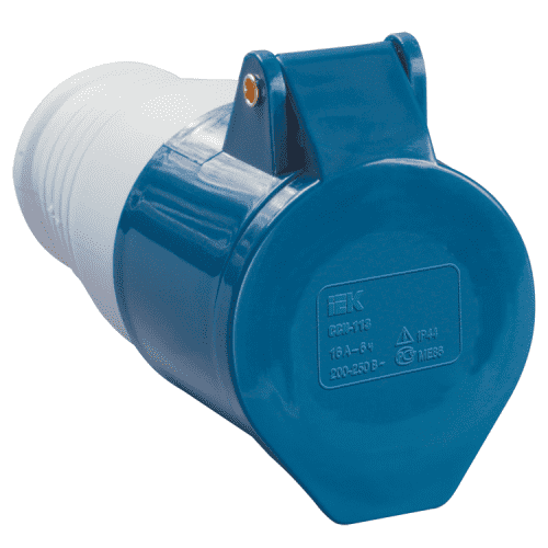 Купить Розетка IEK ССИ-223 PSR21-032-3 32А 220В 2P+PE кабельная по низкой цене