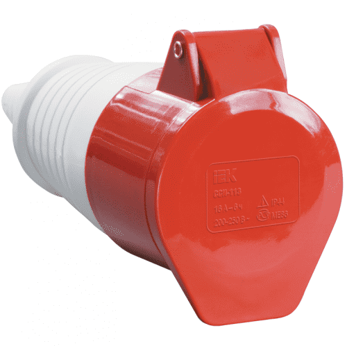Купить Розетка IEK ССИ-225 PSR22-032-5 32А 380В 3P+PЕ+N кабельная по низкой цене