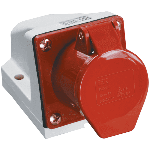 Купить Розетка IEK ССИ-115 PSR12-016-5 16А 380В 3P+PЕ+N для открытой проводки по низкой цене