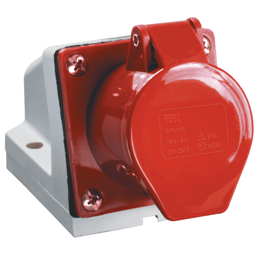 Купить Розетка IEK ССИ-125 PSR12-032-5 32А 380В 3P+PЕ+N для открытой проводки по низкой цене