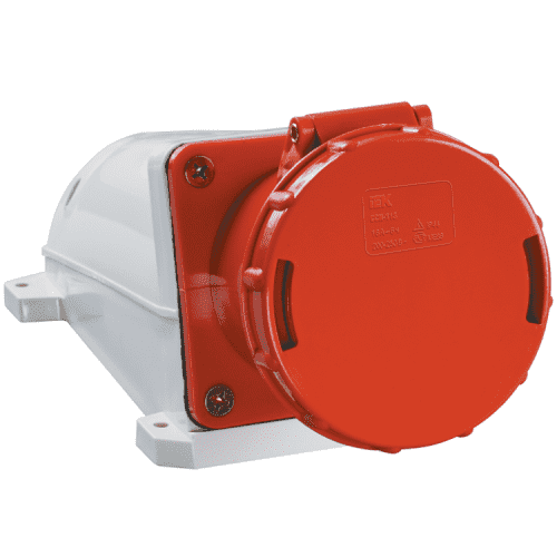 Купить Розетка IEK ССИ-134 PSR12-063-4 63А 380В 3P+PЕ для открытой проводки по низкой цене
