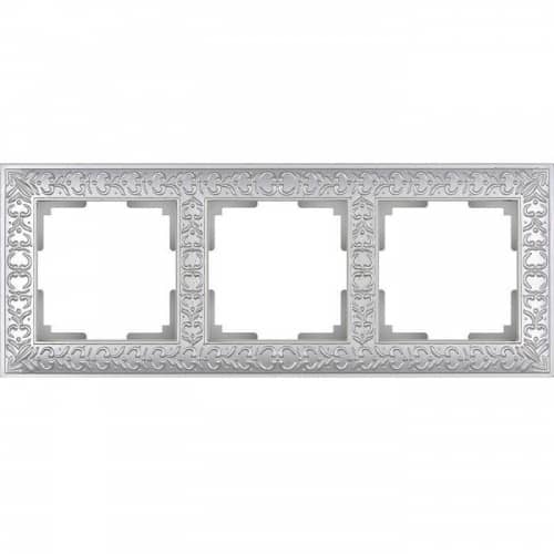 Купить Рамка Werkel Antik WL07-Frame-03 жемчужная трехместная по низкой цене