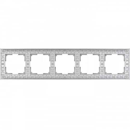 Купить Рамка Werkel Antik WL07-Frame-05 жемчужная пятиместная по низкой цене
