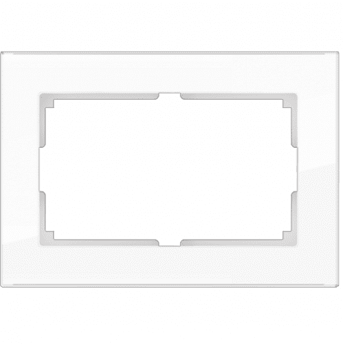 Купить Рамка Werkel Favorit WL01-Frame-01-DBL белая для двойной розетки по низкой цене