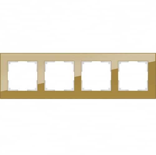 Купить Рамка Werkel Favorit WL01-Frame-04 бронзовая четырехместная по низкой цене