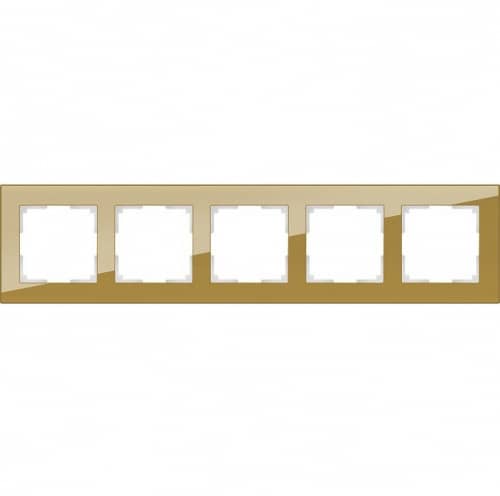 Купить Рамка Werkel Favorit WL01-Frame-05 бронзовая пятиместная по низкой цене