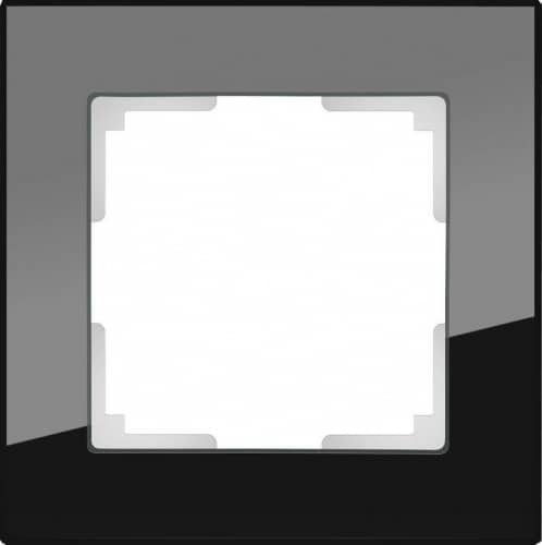 Купить Рамка Werkel Favorit WL01-Frame-01 черная одноместная по низкой цене