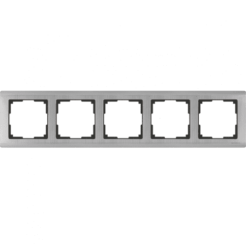 Купить Рамка Werkel Metallic WL02-Frame-05 глянцевый никель пятиместная по низкой цене