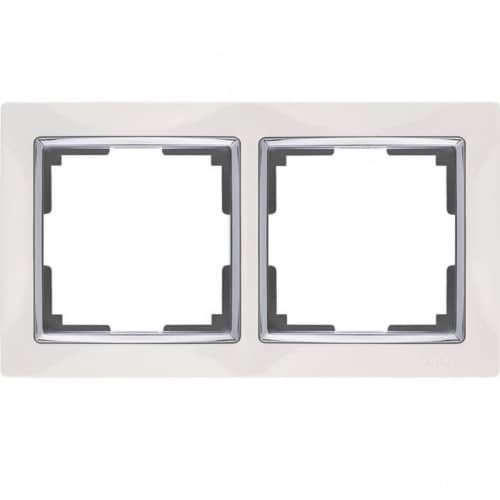 Купить Рамка Werkel Snabb WL03-Frame-02-ivory Слоновая кость двухместная по низкой цене