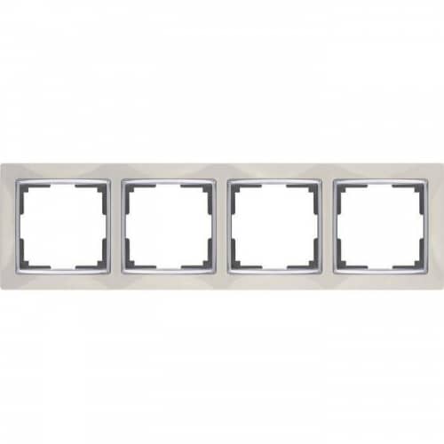 Купить Рамка Werkel Snabb WL03-Frame-04-ivory Слоновая кость четырехместная по низкой цене