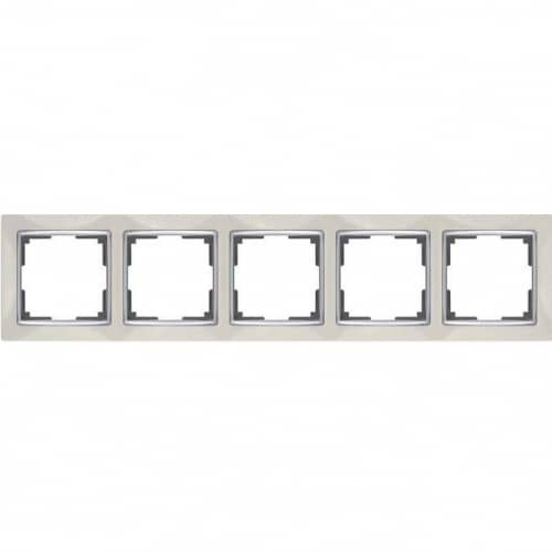 Купить Рамка Werkel Snabb WL03-Frame-05-ivory Слоновая кость пятиместная по низкой цене