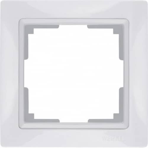 Купить Рамка Werkel Snabb Basic WL03-Frame-01 белая одноместная по низкой цене