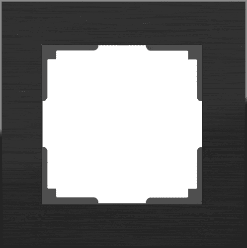 Купить Рамка Werkel Stark WL04-Frame-01 черная одноместная по низкой цене