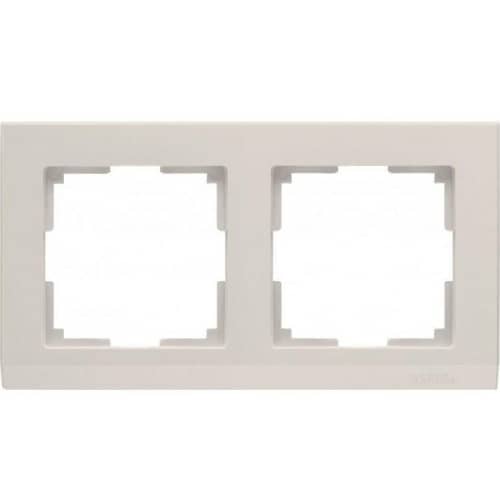 Купить Рамка Werkel Stark WL04-Frame-02 Слоновая кость двухместная по низкой цене