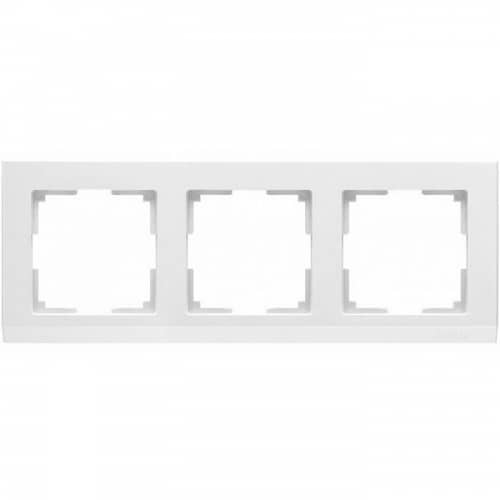 Купить Рамка Werkel Stark WL04-Frame-03 белая трехместная по низкой цене