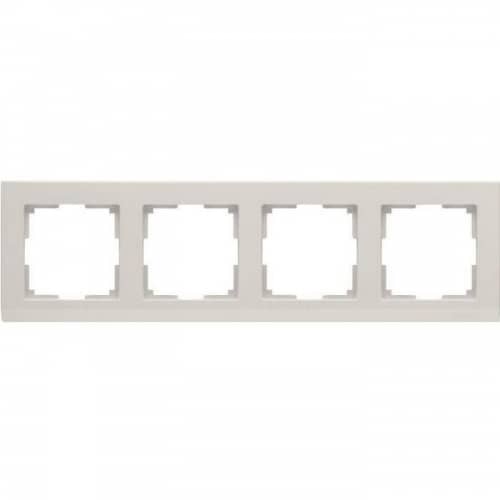 Купить Рамка Werkel Stark WL04-Frame-04 Слоновая кость четырехместная по низкой цене