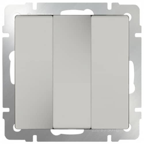 Купить Выключатель Werkel WL03-SW-3G-ivory трехклавишный Слоновая кость по низкой цене