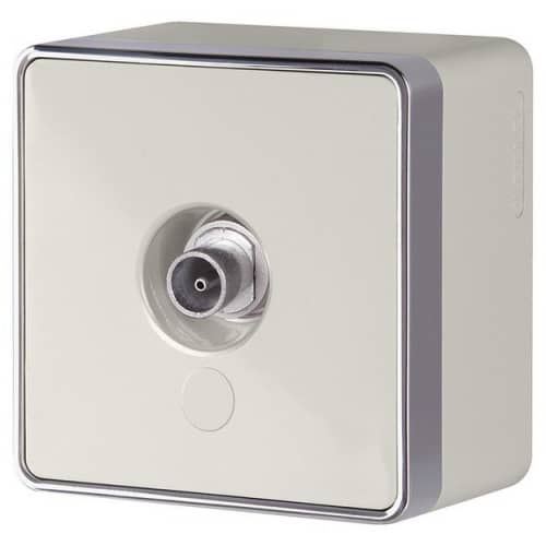 Купить Розетка Werkel Gallant WL15-21-01 телевизионная одноместная оконечная Слоновая кость по низкой цене