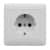 Купить Розетка Schneider Electric Хит RS16-134-B одноместная белая по низкой цене