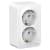 Купить Розетка Schneider Electric Blanca BLNRA010201 двухместная с заземлением белая по низкой цене