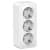 Купить Розетка Schneider Electric Blanca BLNRA011311 трехместная с заземлением и защитными шторками с изолирующей пластиной белая по низкой цене