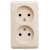 Купить Розетка Schneider Electric Этюд PA16-005K двухместная Кремовая по низкой цене