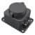 Купить Розетка Bemis BK1-1402-3511 IP54 одноместная с заземлением и крышкой черная по низкой цене