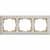 Купить Рамка Werkel Antik WL07-Frame-03 белое золото трехместная по низкой цене
