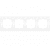 Купить Рамка Werkel Flock WL05-Frame-04-white белая четырехместная по низкой цене