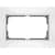 Купить Рамка Werkel Snabb WL03-Frame-01-DBL-white белая для двойной розетки по низкой цене