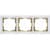 рамка werkel snabb wl03-frame-03-white-gd белая/золото трехместная Купить Рамка Werkel Snabb WL03-Frame-03-white-GD белая/золото трехместная по низкой цене