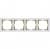 рамка werkel snabb wl03-frame-04-white-gd белая/золото четырехместная Купить Рамка Werkel Snabb WL03-Frame-04-white-GD белая/золото четырехместная по низкой цене