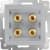 Купить Розетка Werkel WL06-AUDIOx4 акустическая cеребряный по низкой цене