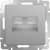 Купить Розетка Werkel WL09-RJ11+RJ45 телефонно-компьютерная серебряный рифленый по низкой цене