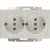 Купить Розетка Werkel WL03-SKG-02-IP20 двухместная с заземлением Слоновая кость по низкой цене